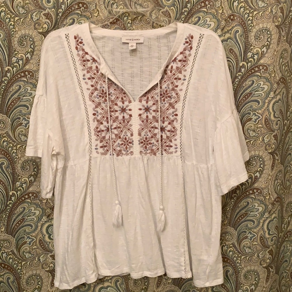 Vintage America Boho Top